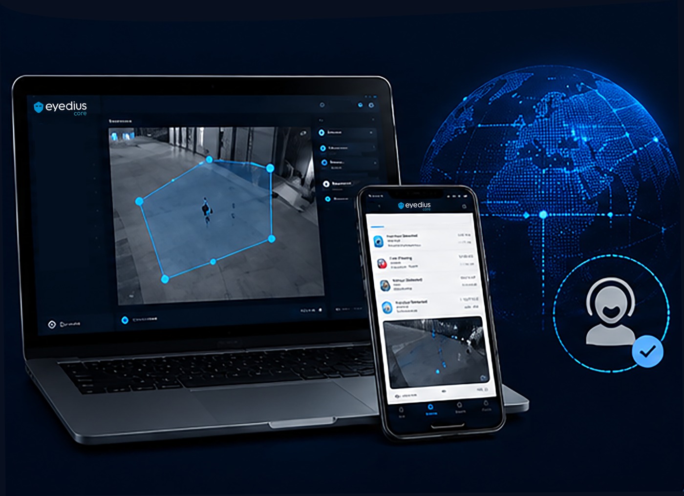 Web paneli ve telefondan uzaktan yönetim