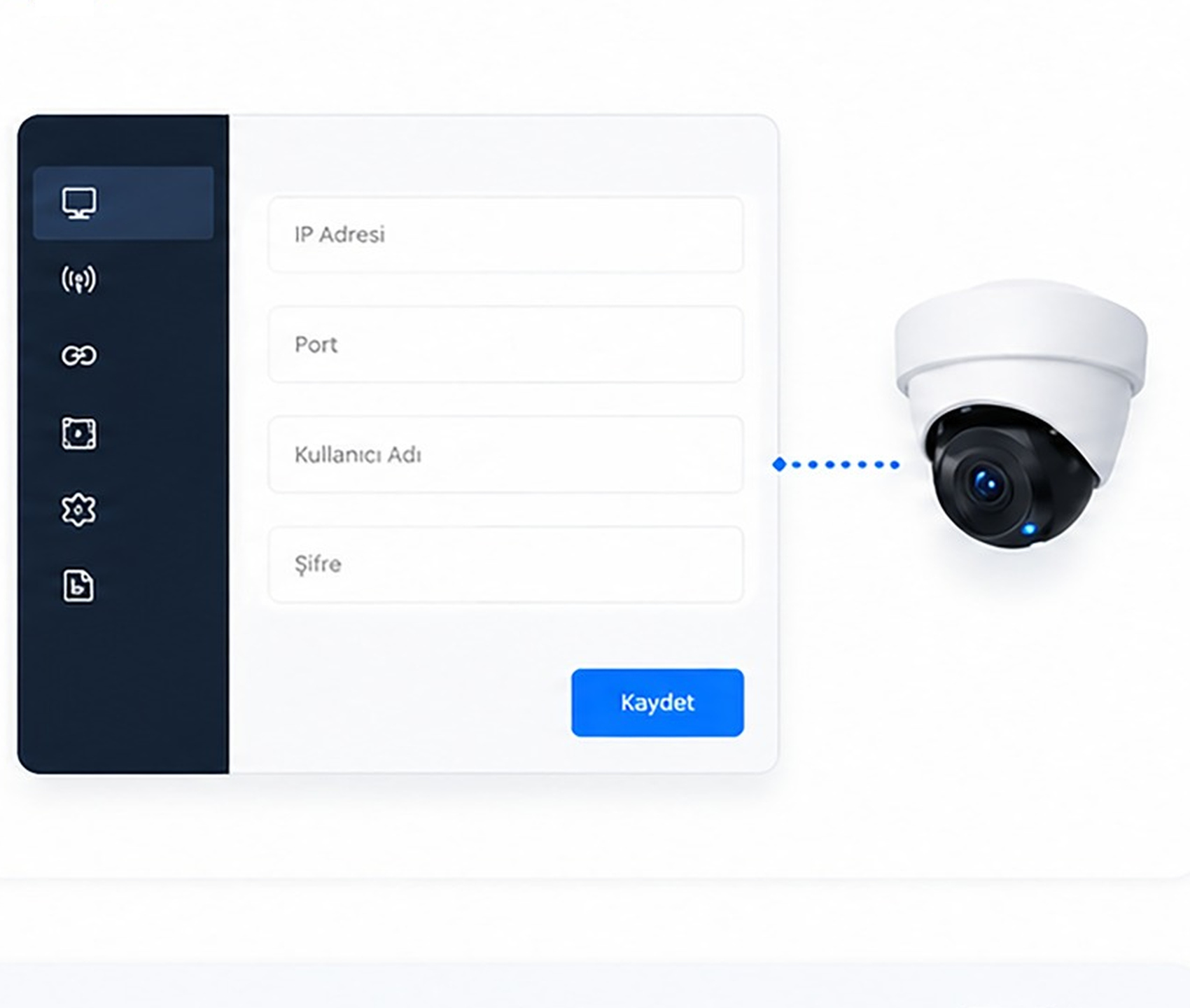 Eyedius Core kamera IP ve port ayarları