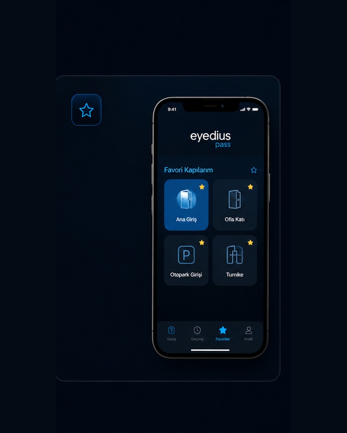 Eyedius Pass — favori kapı kısayolları