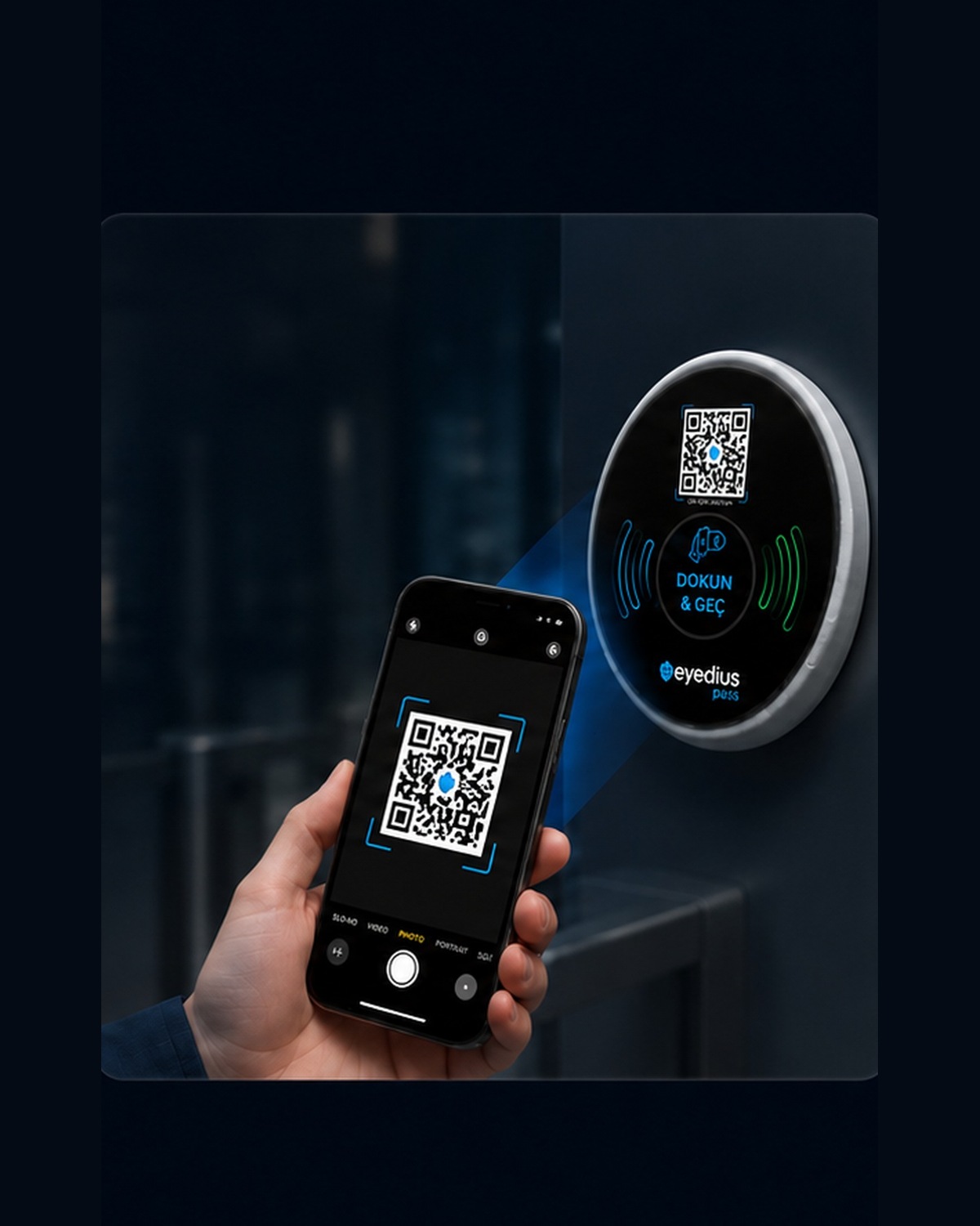 Eyedius Pass — QR ile okut ve geç